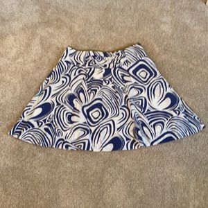 CAbi Lombard A Line Pleated Skirt